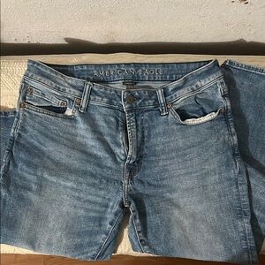 American Eagle Outfitters Blue Straight Leg Jeans